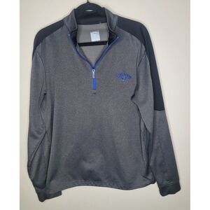 Callaway 1/4 Zip Pullover Men's Medium Gray Golf Jacket Athletic Lightweight